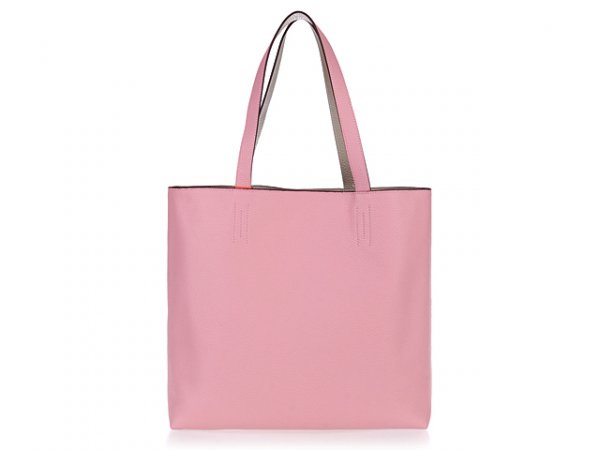 Hermes 2013 Tote Clemence Shopping Bags Pink Grey